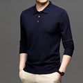 Men's Lapel Knit Pullover Sweater